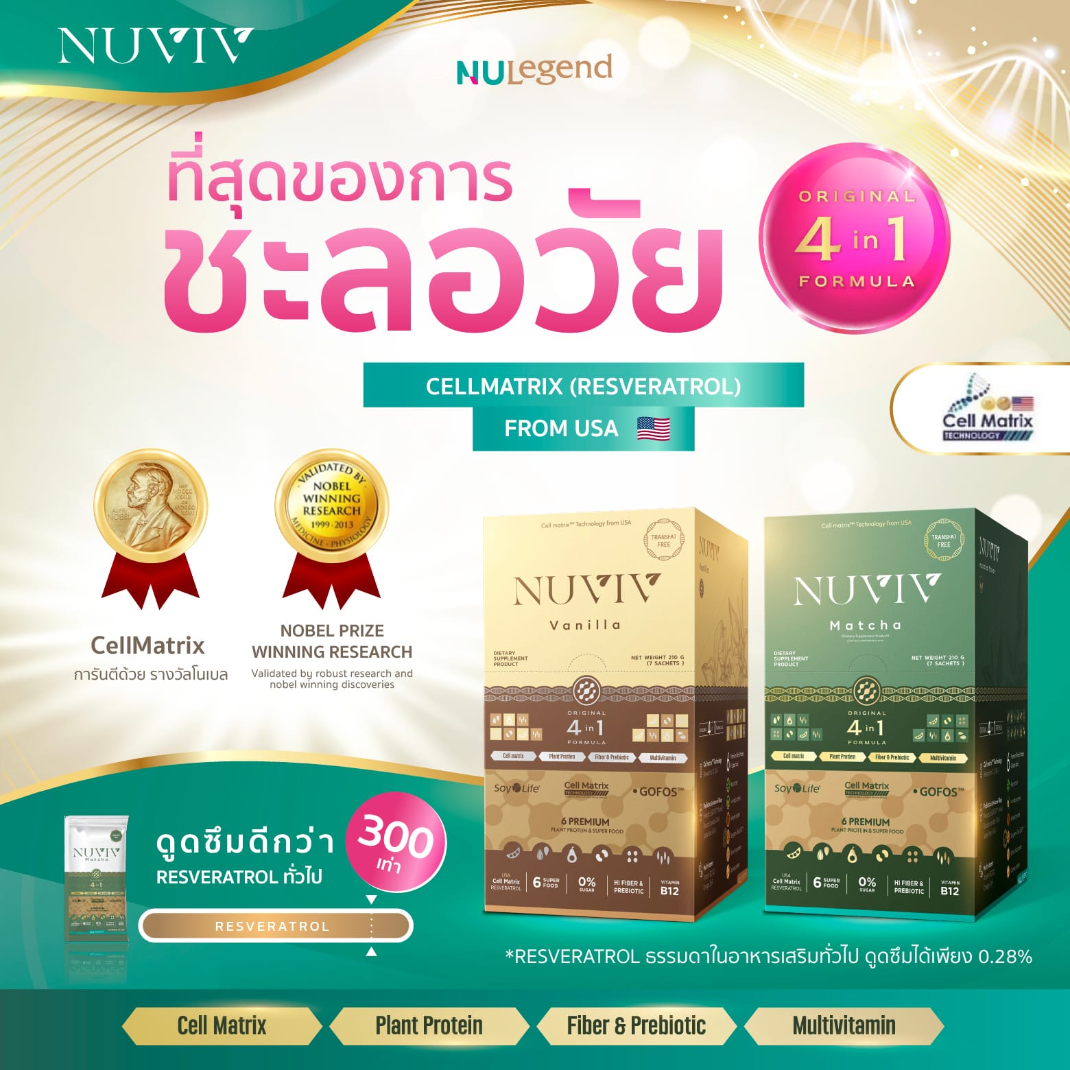 NUVIV ADS ที่สุดของการชะลอวัย 1@1.5x 100 NUVIV ADS ที่สุดของการชะลอวัย 1@1.5x 100